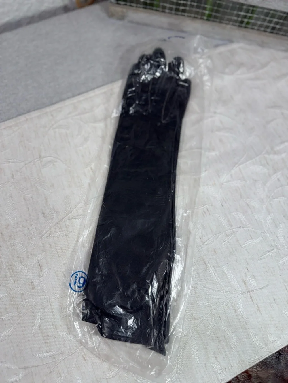 Vintage Italian Black Leather Opera Gloves Size 6.5‎ Made in Italy Formal “Note”